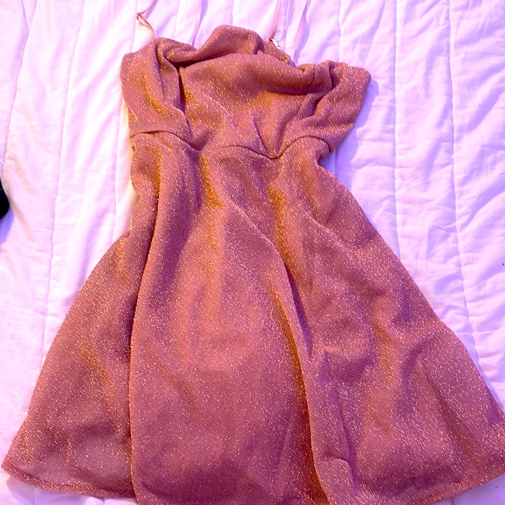 Sparkling champagne colored dress